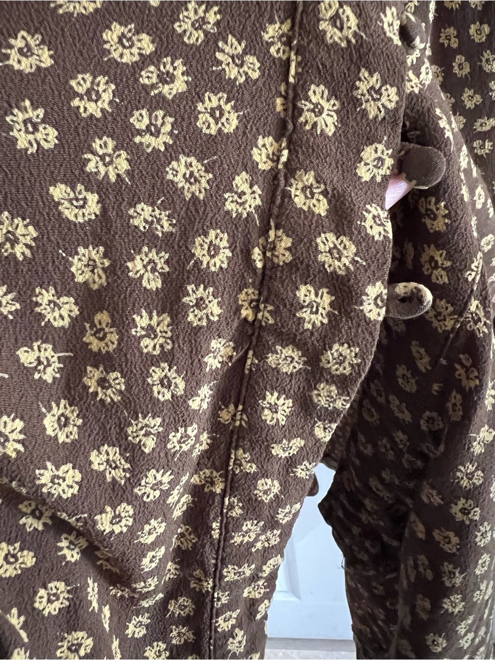 Madewell Button-Cuff Midi Dress in Woodcut Flowers Size 14 - Picture 11 of 11